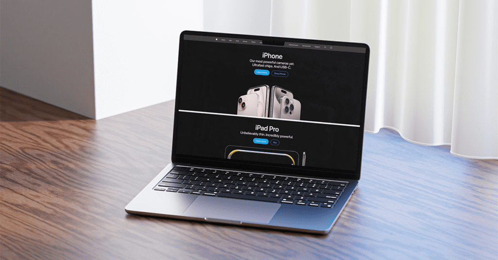 Apple website design