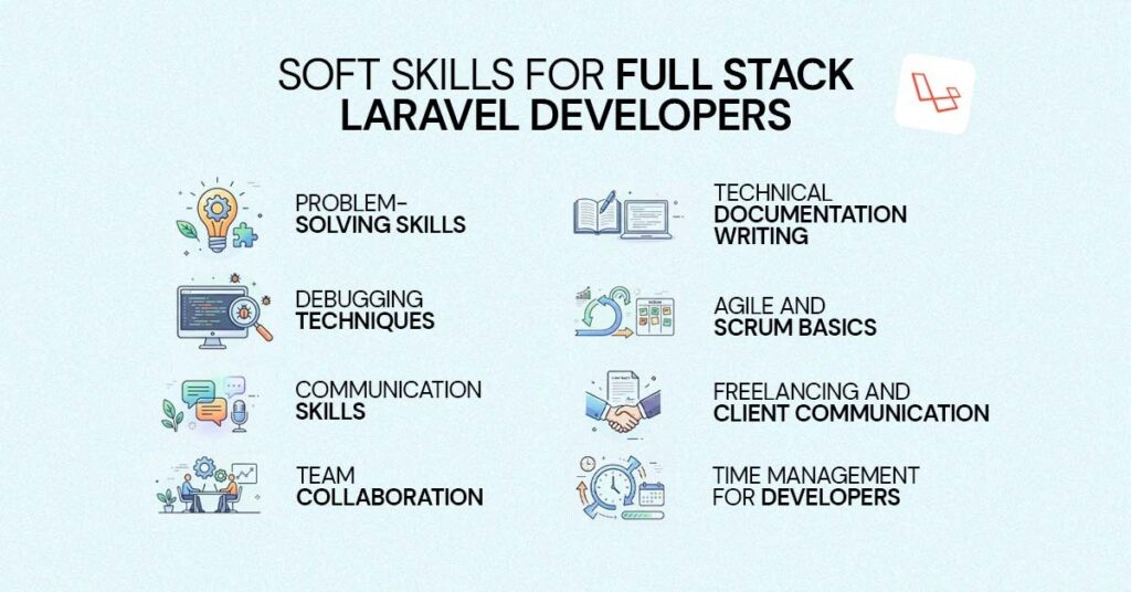 soft skills for full stack laravel developer