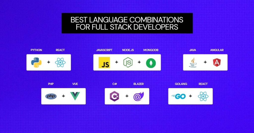 best language combinations for full stack developers

